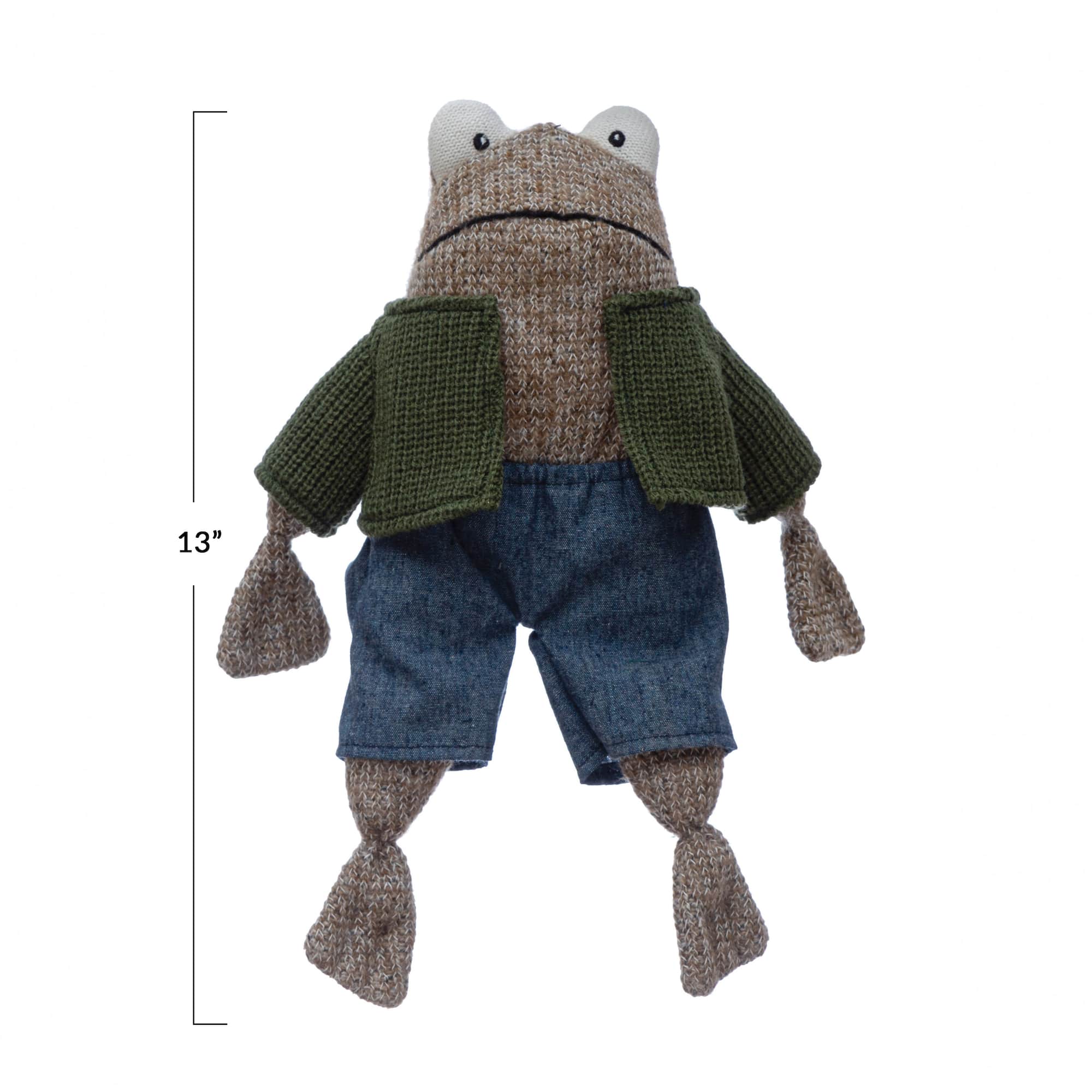 Hello Honey® 13" Cotton Frog in Shirt & Shorts
